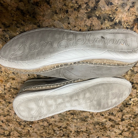 Sam Edelman Gray Suede Slip On Women’s Casual Shoes High End Size 8M - Picture 2 of 7